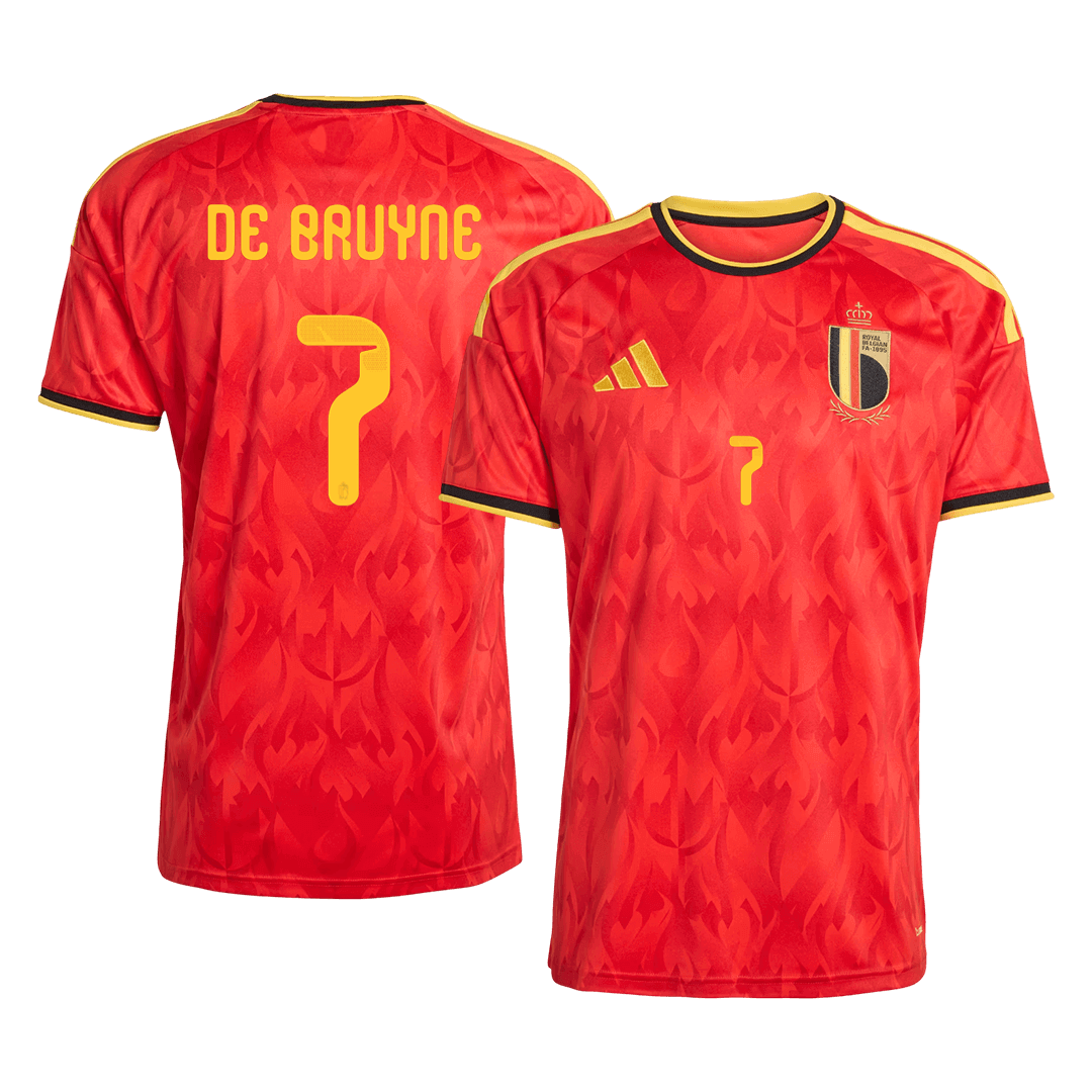 DE BRUYNE #7 Belgium Otthon Mez 2026 Piros