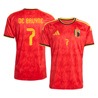 DE BRUYNE #7 Belgium Otthon Mez 2026 Piros