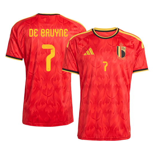 DE BRUYNE #7 Belgium Otthon Mez 2026 Piros