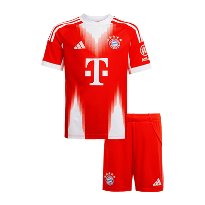Gyerekek   Bayern Munich Otthon Soccer Mez Készlet(Mez+Rövidnadrág) 2025/26 Piros
