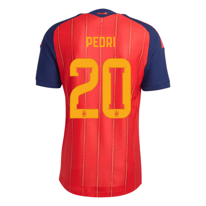 PEDRI #20 Spain Játékos Verzió Hazai Mez Világbajnoki 2026 Piros