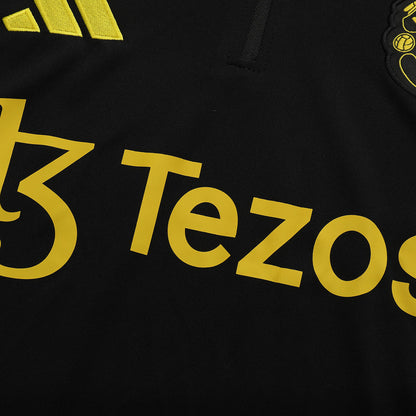 Manchester United Zip Felső Kabát Szett(Dzseki+Nadrág) Gyerek 2025/26 Fekete