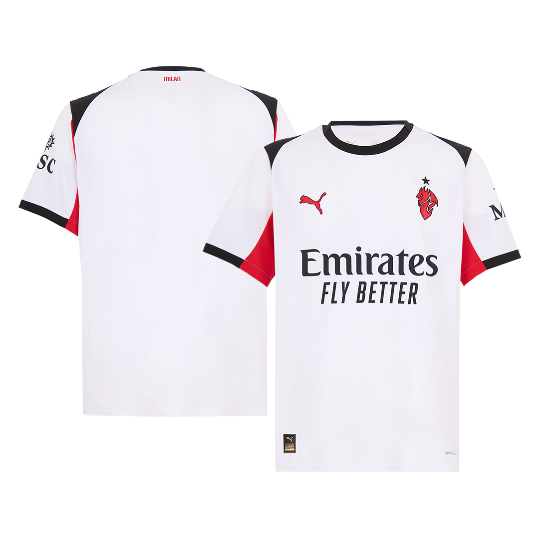 AC Milan Idegenbeli Soccer Mez 2025/26 Fehér
