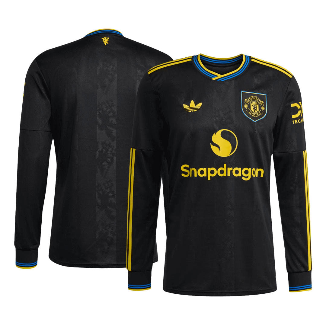 Manchester United Idegen Harmadik Hosszú Ujjú 2025/26 Fekete