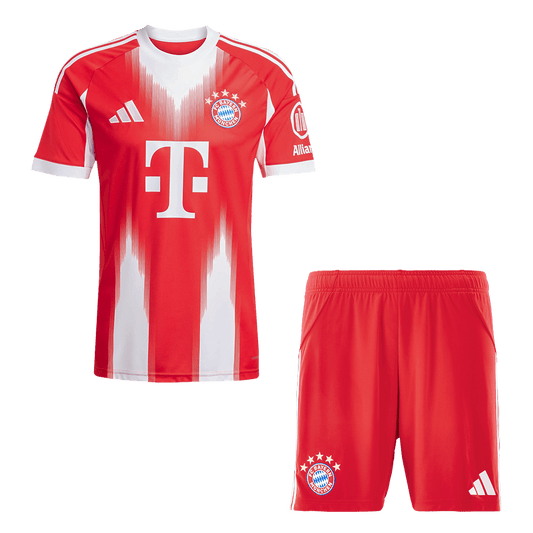 Bayern Munich Otthon Soccer Mez Készlet(Mez+Rövidnadrág) 2025/26 Piros