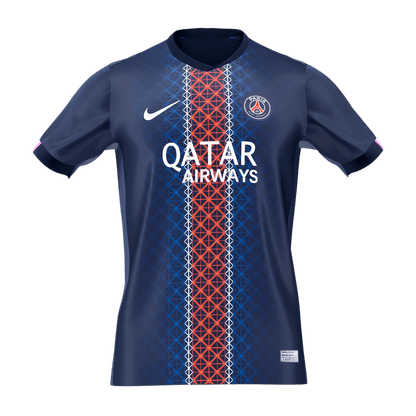 【Szuper Jó Minőségű】PSG Otthon Soccer Mez 2025/26 Haditengerészet