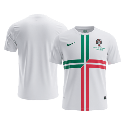 Portugal Idegenbeli Retro Futball Mez 2012 Fehér