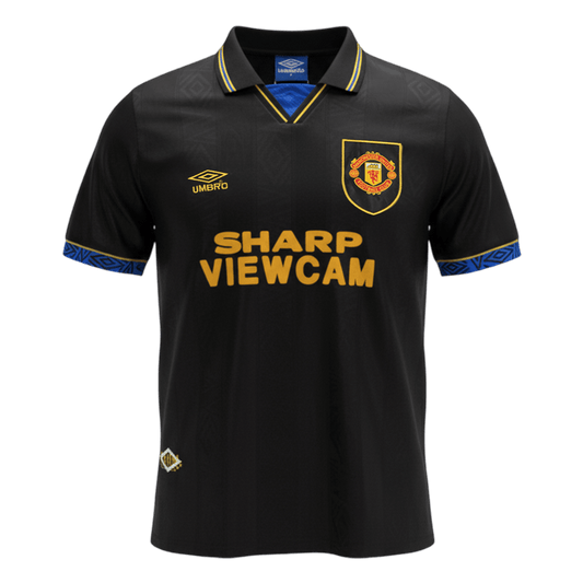Manchester United Idegenbeli Retro Futball Mez 1993/94 Fekete 2025/26