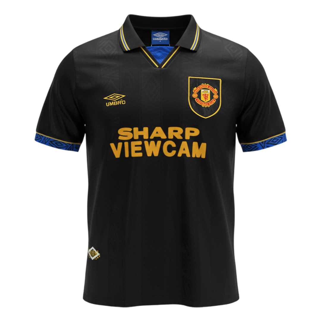 Manchester United Idegenbeli Retro Futball Mez 1993/94 Fekete 2025/26