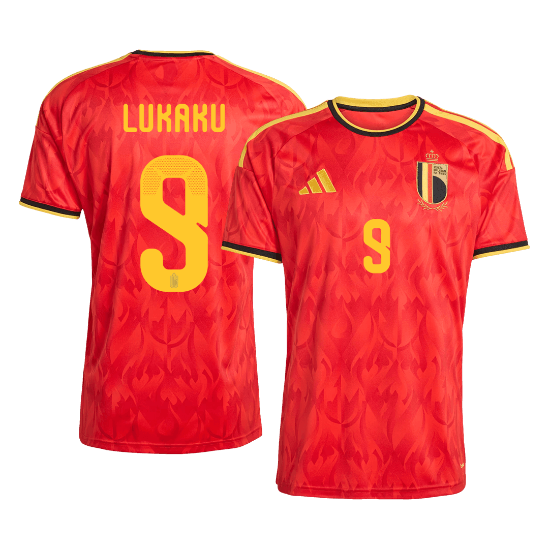 LUKAKU #9 Belgium Hazai Mez 2026 Piros
