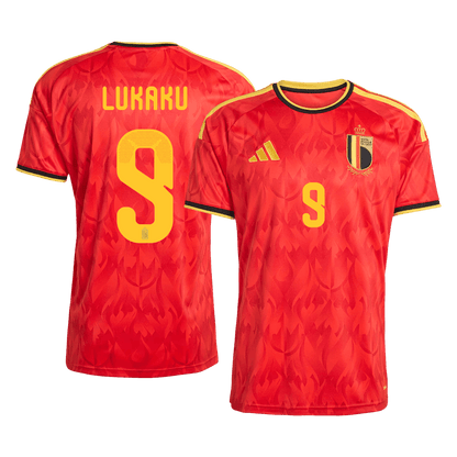 LUKAKU #9 Belgium Hazai Mez 2026 Piros