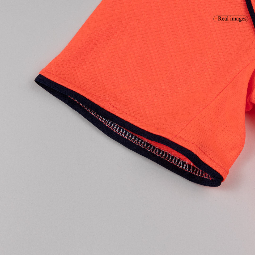 Barcelona Gyerek Idegenbeli Harmadik Mez Készlet(Mez+Nadrág+Zokni) 2025/26 Narancs