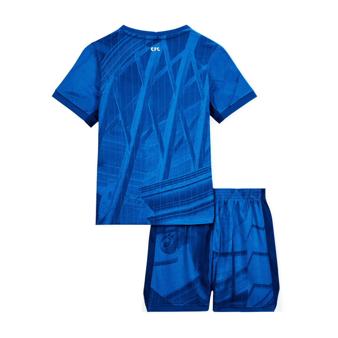 Kid's Chelsea Otthon Soccer Mez Készlet(Mez+Rövidnadrág) 2025/26 Kék