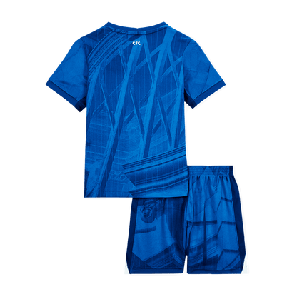 Kid's Chelsea Otthon Soccer Mez Készlet(Mez+Rövidnadrág) 2025/26 Kék