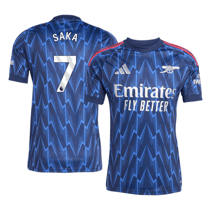SAKA #7 Arsenal Idegenbeli Soccer Mez 2025/26 Kék