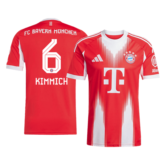 KIMMICH #6 Bayern Munich
 Otthon Futball Mez 2025/26 Piros
