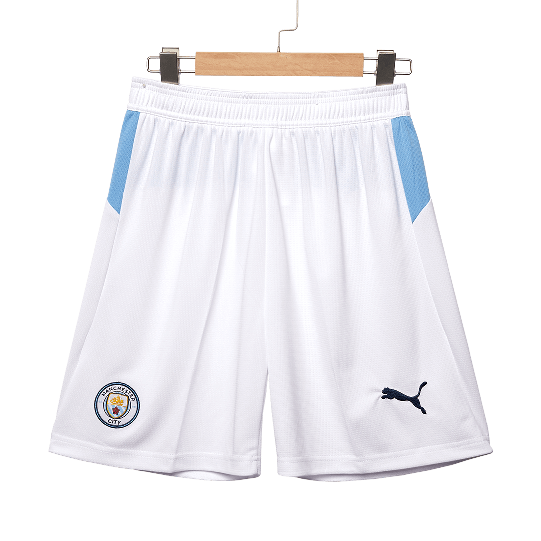 Manchester City Otthon Soccer Rövidnadrág 25/26 Fehér