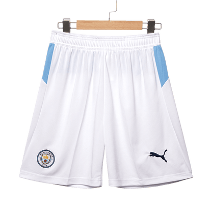 Manchester City Otthon Soccer Rövidnadrág 25/26 Fehér