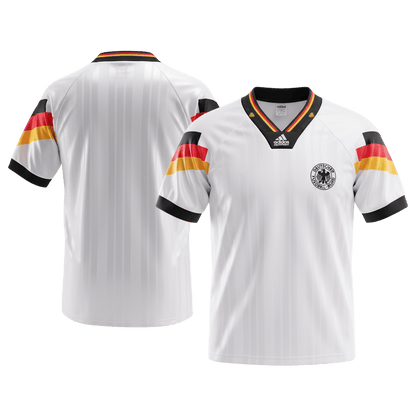 Germany Hazai Retro Futball Mez 1992 Fehér