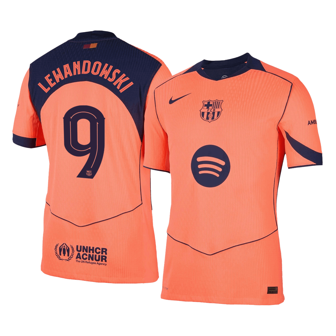LEWANDOWSKI #9 Barcelona Játékos Idegenbeli Harmadik Mez 2025/26