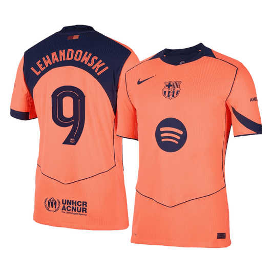 LEWANDOWSKI #9 Barcelona Játékos Idegenbeli Harmadik Mez 2025/26