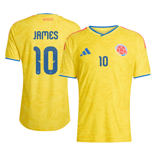 Játékos Verzió JAMES #10 Colombia Otthon Mez 2026 Sárga