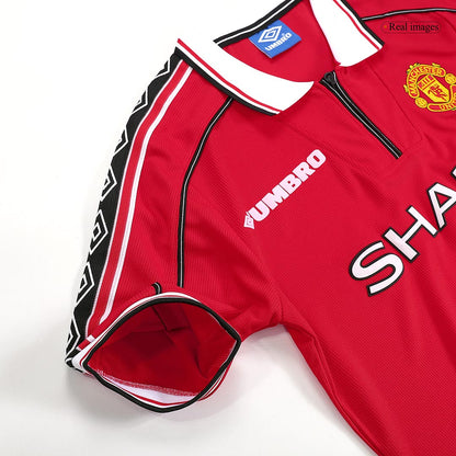 Manchester United Otthon Retro Futball Mez 98/00 Piros