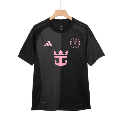 Inter Miami Idegenbeli Soccer Mez Készlet(Mez+Rövidnadrág) 2025 Fekete&Szürke
