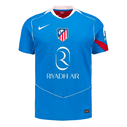 SØRLOTH #9 Atletico Madrid Játékos Verzió Harmadik Mez 2025/26 Kék