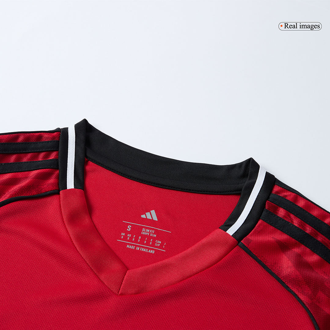Manchester United Otthon Hosszú Ujjú Soccer Mez 2025/26 Piros