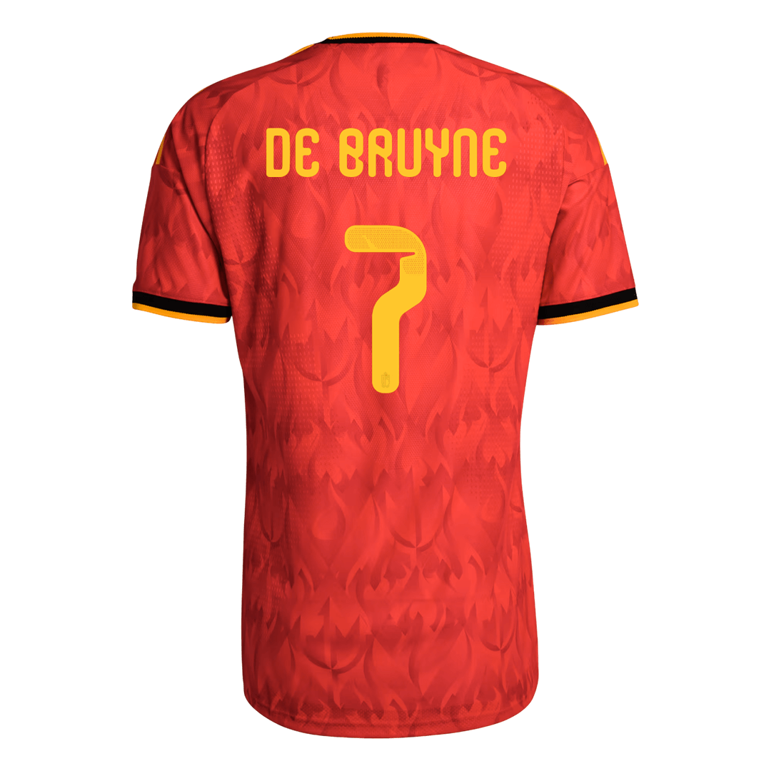 DE BRUYNE #7 Belgium Otthon Mez 2026 Piros