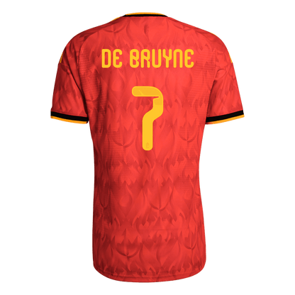 DE BRUYNE #7 Belgium Otthon Mez 2026 Piros