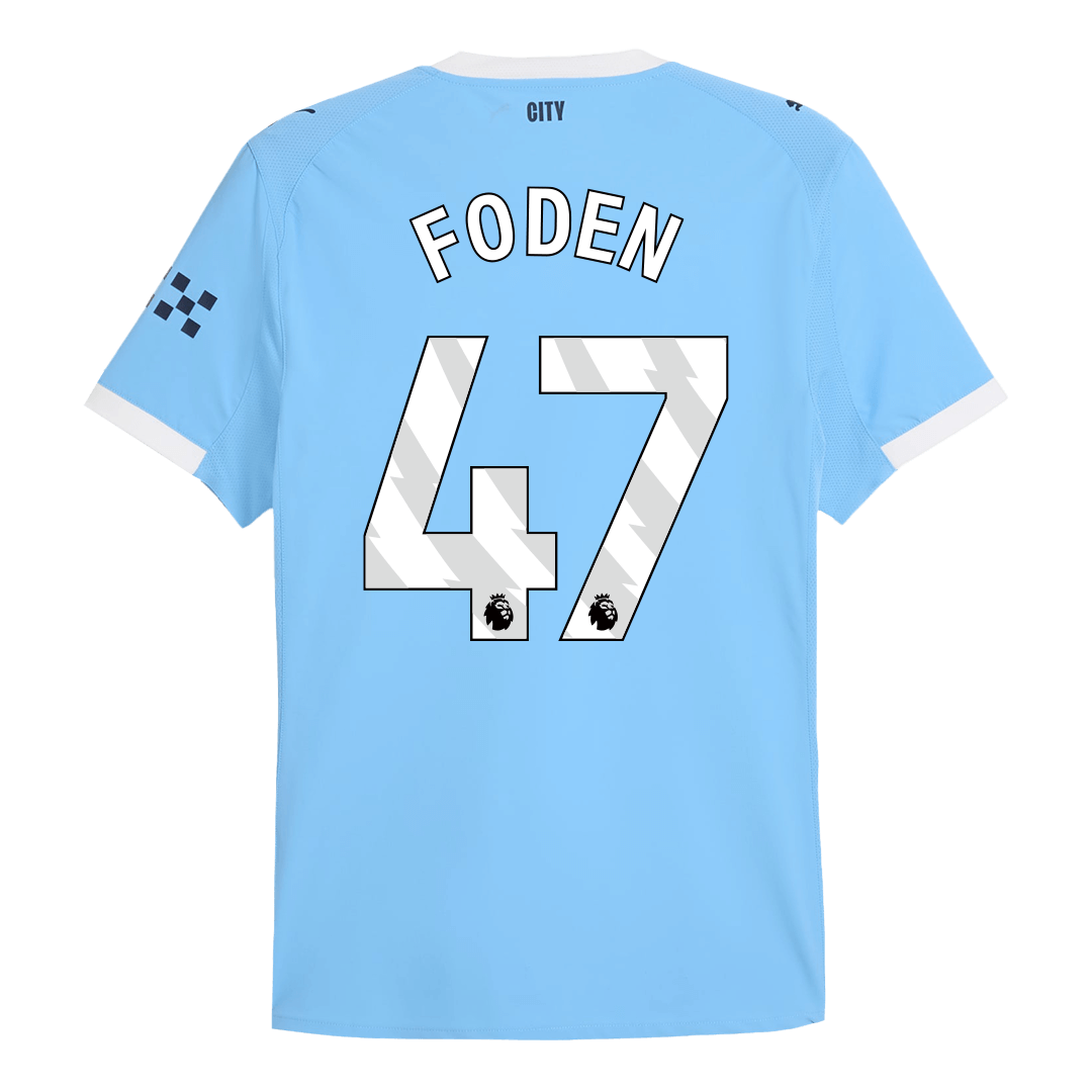 FODEN #47 Manchester City Játékos Otthon Mez 2025/26 Kék