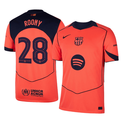 ROONY #28 Barcelona Idegenbeli Harmadik Mez 2025/26 Narancs
