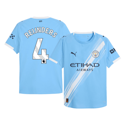 REIJNDERS #4 Manchester City Játékos Otthon Mez 2025/26 Kék