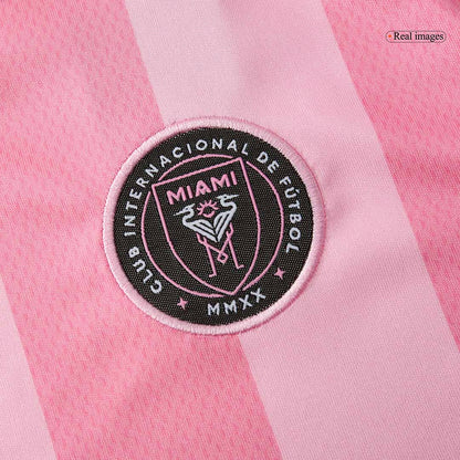 Gyerekek Inter Miami CF Otthoni Soccer Mez Készlet(Mez+Rövidnadrág) 2025 Rózsaszín