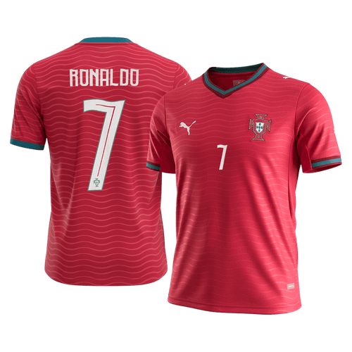 RONALDO #7 Portugália Hazai Világbajnoki Mez 2026 Piros