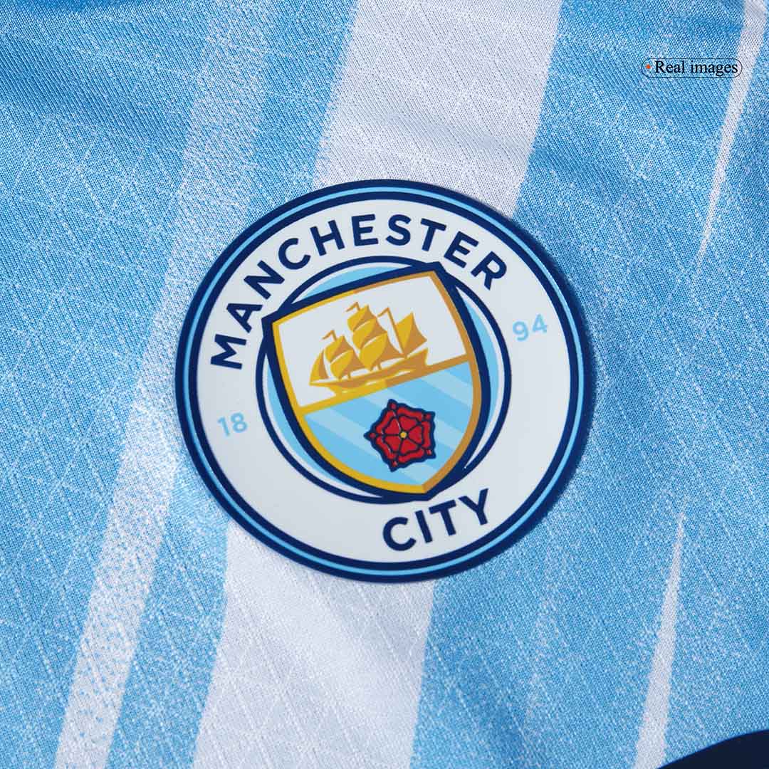 Manchester City Játékos Otthon Mez 2025/26 Kék