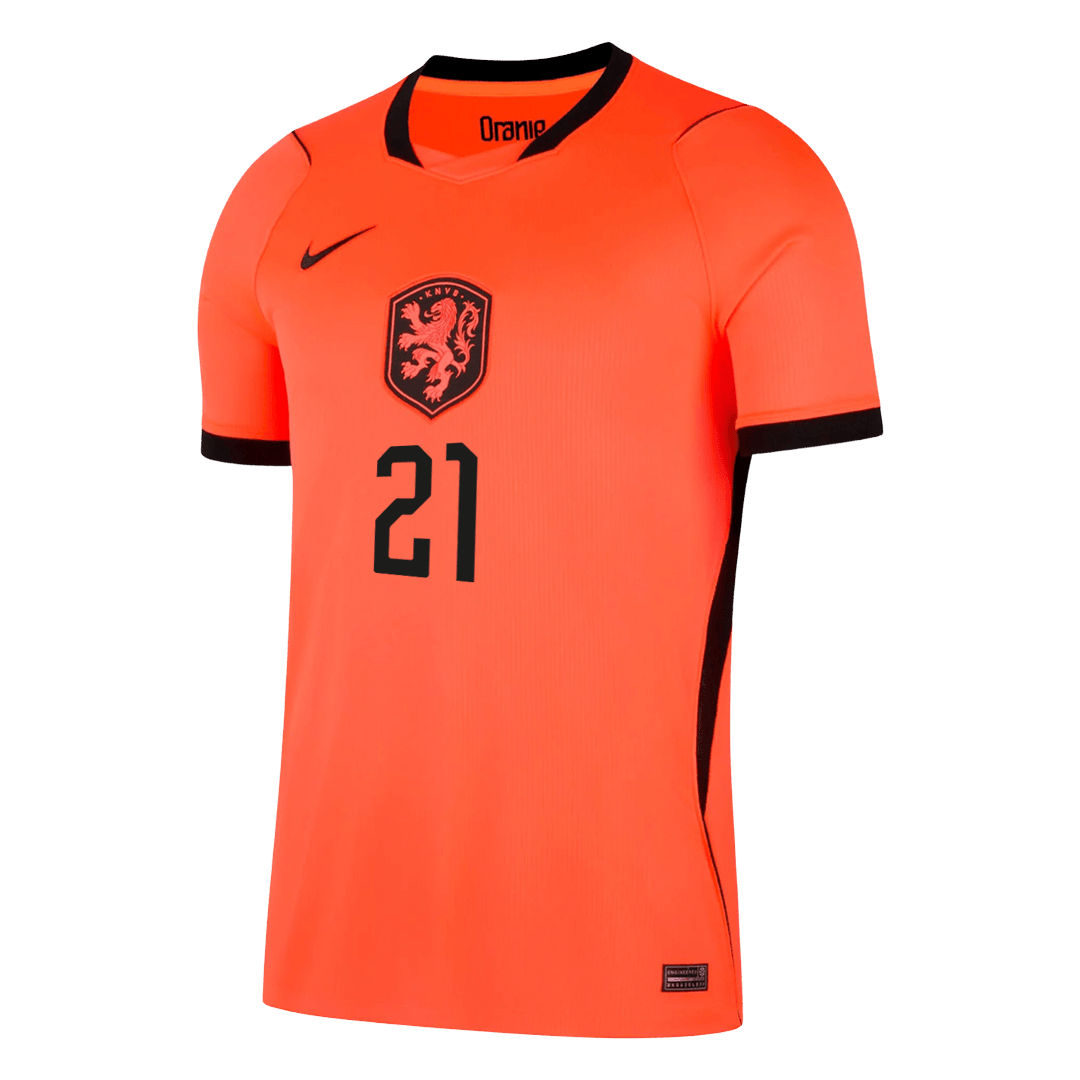 F.DE JONG #21 Netherlands Hazai Mez 2026 Narancs