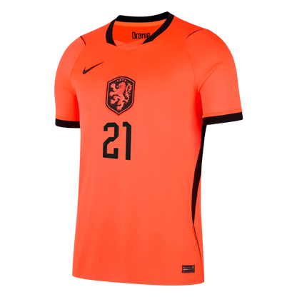 F.DE JONG #21 Netherlands Hazai Mez 2026 Narancs