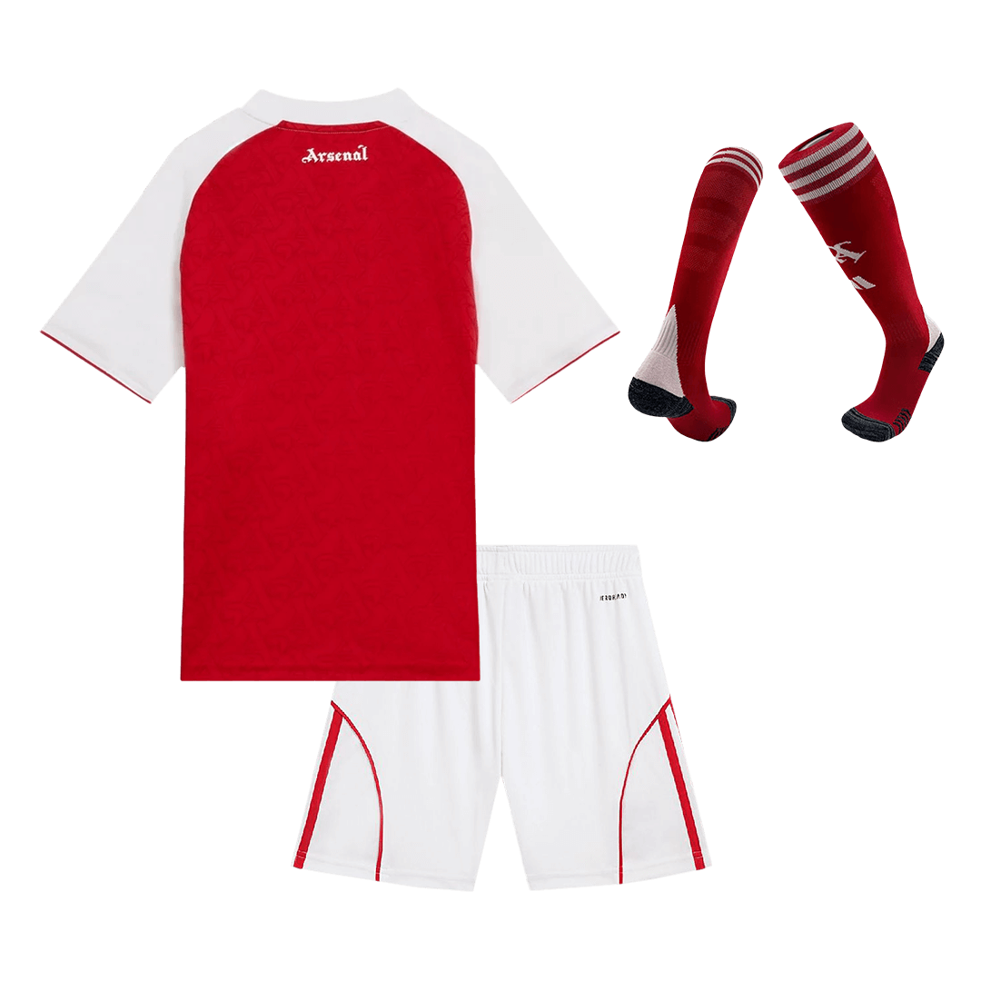 Gyerek Arsenal 
Otthoni 
Mez 
Készlet (Mez + Nadrág + Zokni) 
2025/26 
Piros