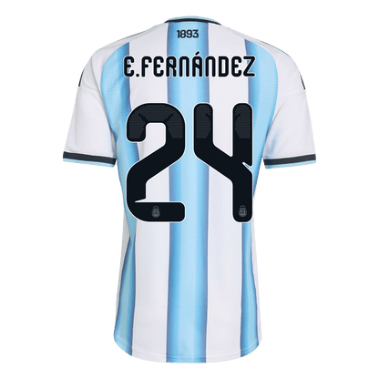 E. FERNÁNDEZ #24 Argentina Játékos Verzió Hazai Mez Világbajnoki 2026