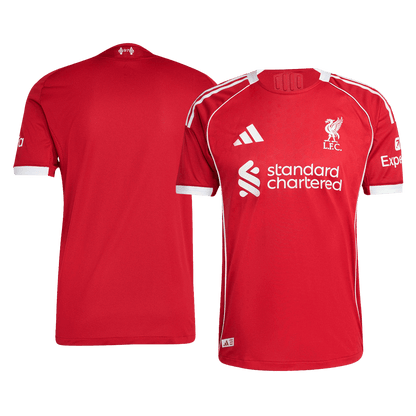 Hiteles Liverpool Otthon Soccer Mez 25/26 Piros