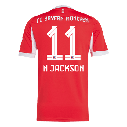 N.JACKSON #11 Bayern Munich Otthon Mez 2025/26 Piros