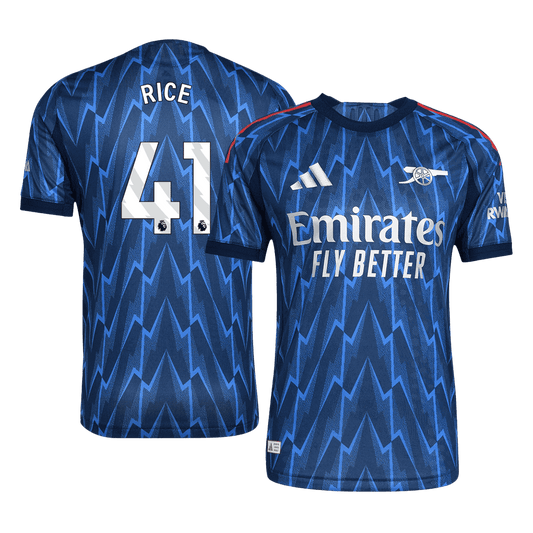 RICE #41 Arsenal Játékos Idegenbeli Mez 2025/26 Kék
