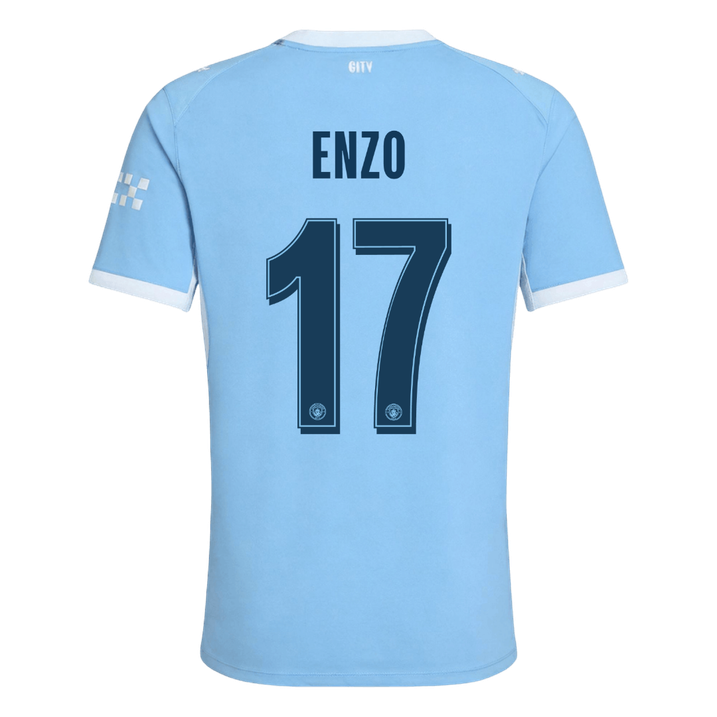 ENZO #17 Manchester City Játékos Verzió Hazai Mez 2026/27 Kék - UCL