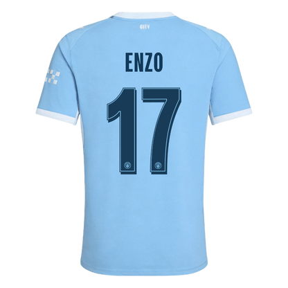 ENZO #17 Manchester City Játékos Verzió Hazai Mez 2026/27 Kék - UCL
