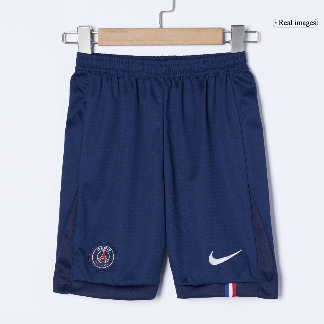 Gyerekek PSG Otthon Soccer Mez Készlet(Mez+Rövidnadrág) 2025/26 Haditengerészet