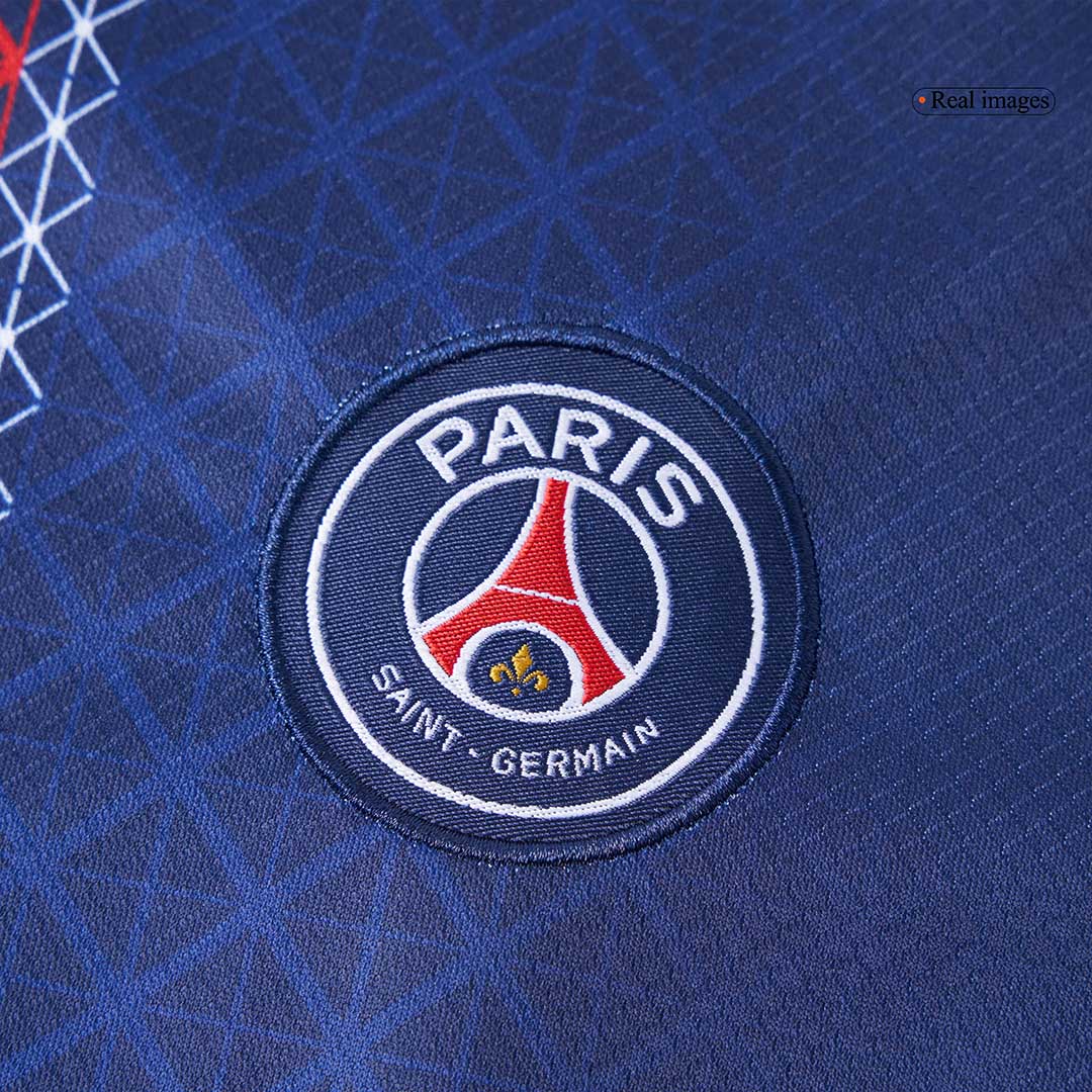Gyerekek PSG Otthon Soccer Mez Készlet(Mez+Rövidnadrág) 2025/26 Haditengerészet