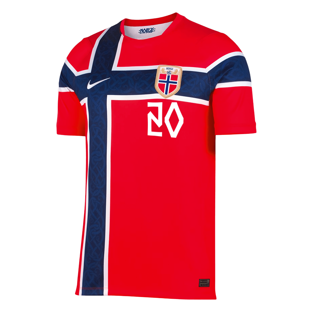 NUSA #20 Norway Hazai Világbajnoki Mez 2026 Piros